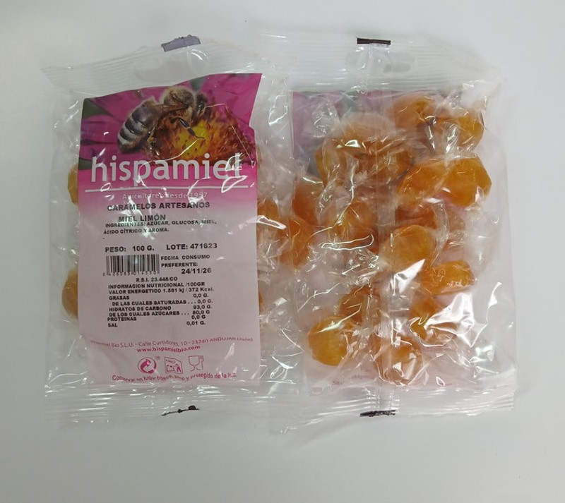 Caramelos de miel y limón