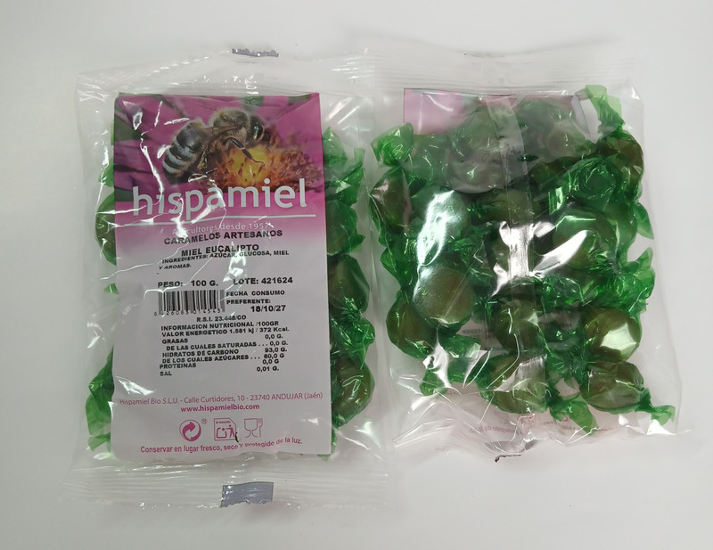 Caramelos de miel con eucalipto